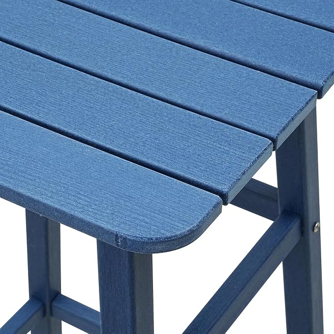 Bar Height Chairs Set of 2, HDPE Bar Height Outdoor Chairs, Weather Resistance - Image 5