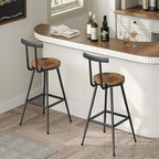 Bar Stools, Metal Frame, Adjustable Feet, Easy Assembly, - Image 4
