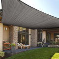 LOVE STORY Custom Size 12'x24' Dark Grey Sun Shade Sail Rectangle UV Block by LOVESTORY