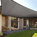 LOVE STORY Custom Size 7'x9' Dark Grey Sun Shade Sail Rectangle UV Block Canopy by LOVESTORY