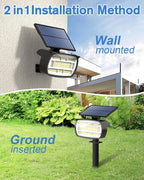 Fabrito Large Solar Spot Lights Outdoor 4 Pack, 1000 Lumens High Brightness - Image 6