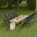 Nazhura 350 Weight Limit Heavy Duty Plastic Folding Chair - Image 8
