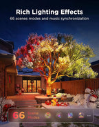 Govee Outdoor Tree Lights 3-Pack, RGBWIC LED Landscape Lighting, Outdoor Lights - Image 7