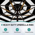 AreShark 9 FT Patio Umbrella for Outdoor, Outdoor Table Umbrella - Image 3