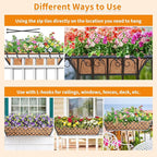 Riare 2 Pack 24 Inch Window Boxes Planters - Image 5