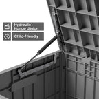 Greesum 82 Gallon Resin Deck Box All Weather Large Outdoor Storage - Image 4
