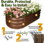 Galvanized Raised Garden Bed Outdoor, Large Raised Bed - Image 2