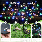 Solar Garden Lights Garden Decor, Solar Flowers Outdoor Decorative, Pathway - Image 2