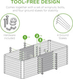 Best Choice Products 4x2x2ft Outdoor Metal Raised Garden Bed, Deep Root Box - Image 6