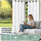 Outdoor Curtains for Patio Waterproof 6 Panels - Image 3