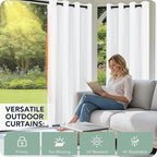 Patio Curtains Outdoor Waterproof 6 Panels - Image 3