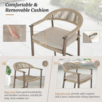 Bar Stools Set of 2, 24.8'' Aluminum Outdoor Bar Stool - Image 3