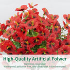 24 Bundles Artificial Pansy Flowers - Image 8