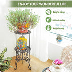 Sungmor Heavy Duty Cast Iron Potted Plant Stand, 26-Inch 2 Tiers Metal Planter - Image 6
