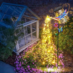 Solar Watering Can with Lights Outdoor Garden, 41in Large Dragonfly Garden - Image 8
