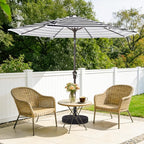 MEWAY 9ft Patio Umbrella Outdoor Table Umbrellas - Image 2