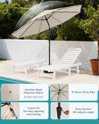 SERWALL Outdoor Chaise Lounge Set of 2 - Image 5