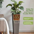Devoko Resin Tall Planters for Outdoor Plants Set of 2, Large Taper Outdoor - Image 3