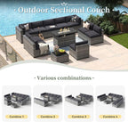 Aoxun 12 Piece Patio Furniture Set - Image 6