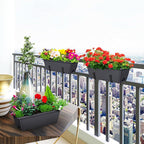 ETELI Deck Railing Planter Boxes 6 Pack Window Box - Image 6