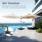 Best Choice Products 10ft Solar LED Offset Cantilever Hanging Market Patio - Image 3