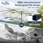 PHI VILLA 15ft Large Patio Umbrellas - Image 3