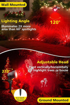 T-SUN Red Spotlight Outdoor, Waterproof LED Landscape Lighting - Image 6