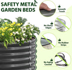 A ANLEOLIFE 6-Pack 4X4X1.5ft & 6X2X1.5ft Deep Root Galvanized Raised Garden - Image 3