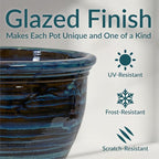 Sunnydaze Large Ceramic Plant Pot - Image 3