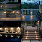 LEONLITE 12-Pack Update 5CCT LED Low Voltage Deck Lights, 180LM 3.5inch - Image 7