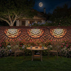6 Pack Solar Fence Lights Outdoor Wall Lights Plastic Solar Powered Deck Step - Image 5