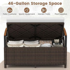 Tangkula 46 Gallon Outdoor Bench - Image 3