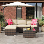 GAOMON 5-Piece All-Weather Patio Furniture Set, Convertible Outdoor Sectional - Image 5