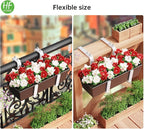 HFHOME Set of 4 Adjustable Window Planter Box Brackets, Planter Shelving - Image 4