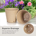 VIVOSUN Peat Pots, 30 Packs 3.15-Inch Seed Starting Pots - Image 6