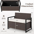 Tangkula 40 Gallon Outdoor Bench - Image 3