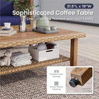 PHI VILLA Sectional Outdoor Couch, Small Patio Furniture Set - Image 7