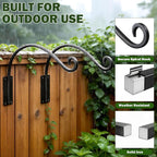 16 Inch Plant Hangers Outdoor 4 Pack, Plant Hanging Hook Bracket - Image 6