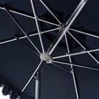 SAFAVIEH 9ft Outdoor Patio Umbrella, Auto Crank Tilt, UV Resistant - Image 4