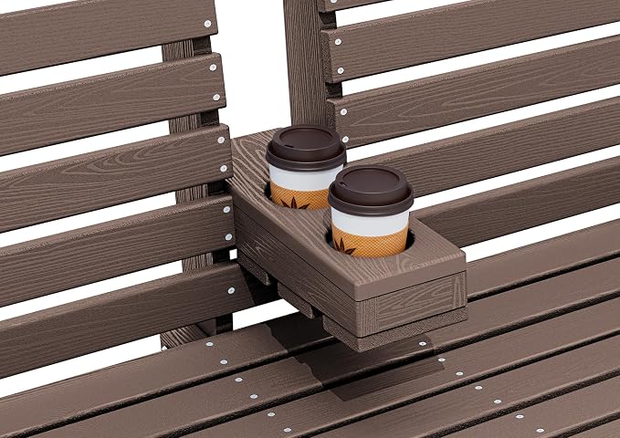 KINGYES Outdoor Hanging Porch Swing Set of 2, Waterproof Swing - Image 2