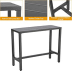 Outdoor Patio Bar Set, Bar Height Patio Dining Set, Weather-Resistant Bistro - Image 3
