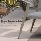 PURPLE LEAF 11-Piece Patio Dining Set Outdoor Furniture Rectangular Table and - Image 2