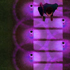 Solar Lights Outdoor Pathway Waterproof 8 Pack Purple LED Acrylic Mushroom - Image 6