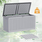 Devoko 260 Gallon Double-Wall Deck Box - Image 8