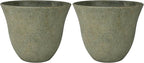 Classic Home and Garden Honeysuckle Resin Flower Pot Planter, Fossil Stone by ClassicHomeandGarden
