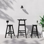 3-Piece Outdoor Counter Height Bar Table Set, HDPE Weather Resistant - Image 5