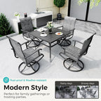 Pamapic 5-Piece Outdoor Dining Set, Patio Dining Set - Image 3