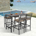 Outdoor Patio Bar Set, Bar Height Patio Dining Set, Weather-Resistant Bistro - Image 7