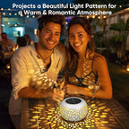 Solar Lanterns Outdoor Waterproof: 4 Pack White Hollow Out Metal Solar Lights - Image 2