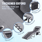Devoko 4-Fold Padded Portable Folding Outdoor Chaise Lounge Heavy Duty - Image 6